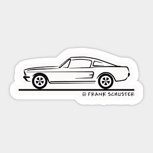 1968 Mustang Fastback Sticker